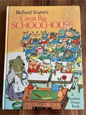 Vintage 1969 Richard Scarry's Great Big Schoolhouse Unabridged Childrens Book